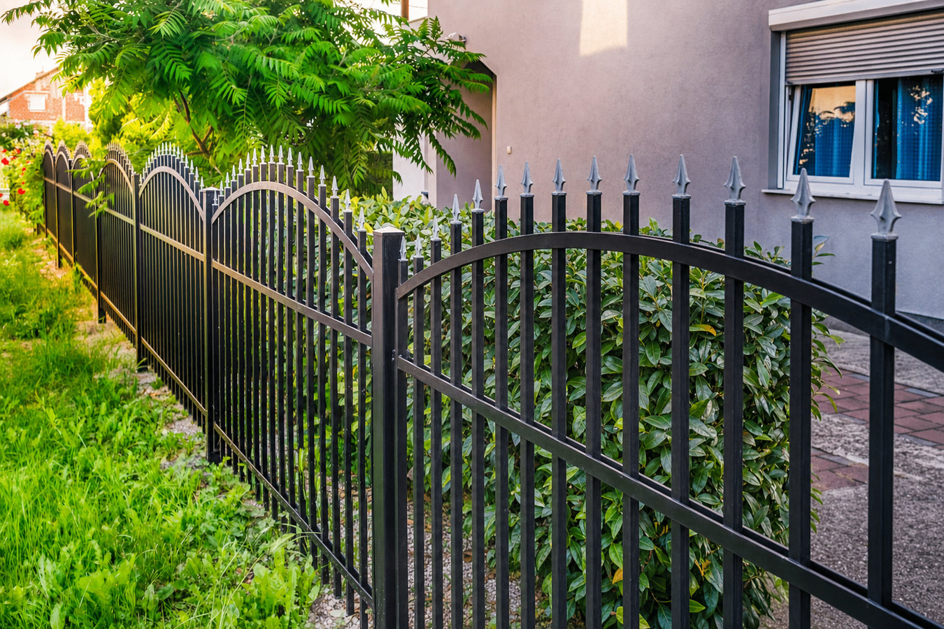 Ornamental iron fence installation in Santa Monica, CA