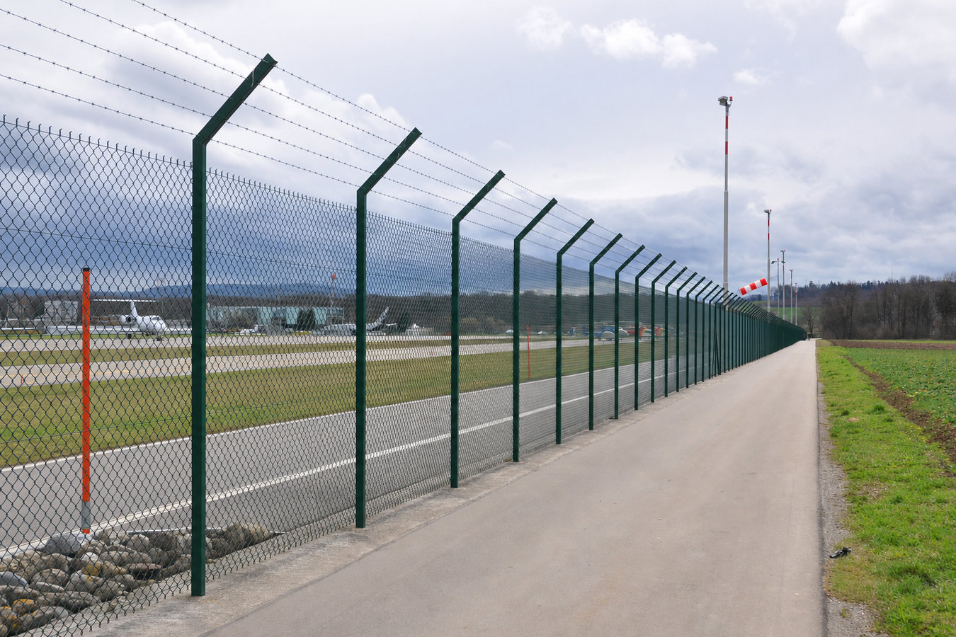 Security fence installation